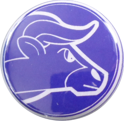 zodiak taurus badge blue